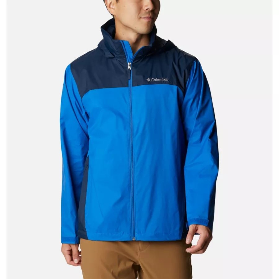 Columbia Men's Glennaker Lake Rain Jacket Blue Jay/Columbia Navy