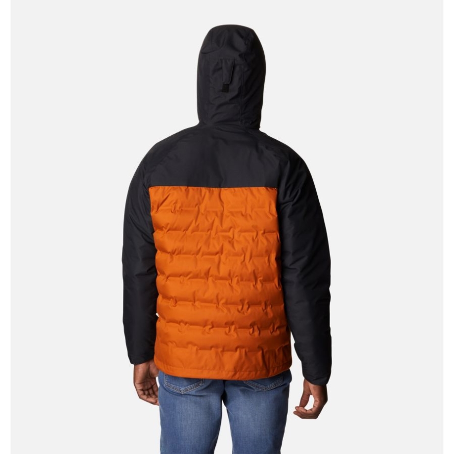 Columbia Men's Grand Trek II Down Hooded Jacket Warm Copper/Black