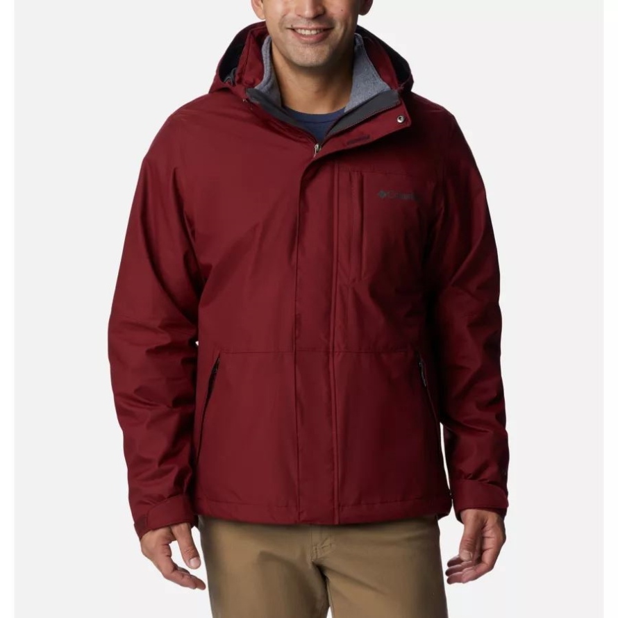 Columbia Men's Gulfport Interchange Jacket Red Jasper