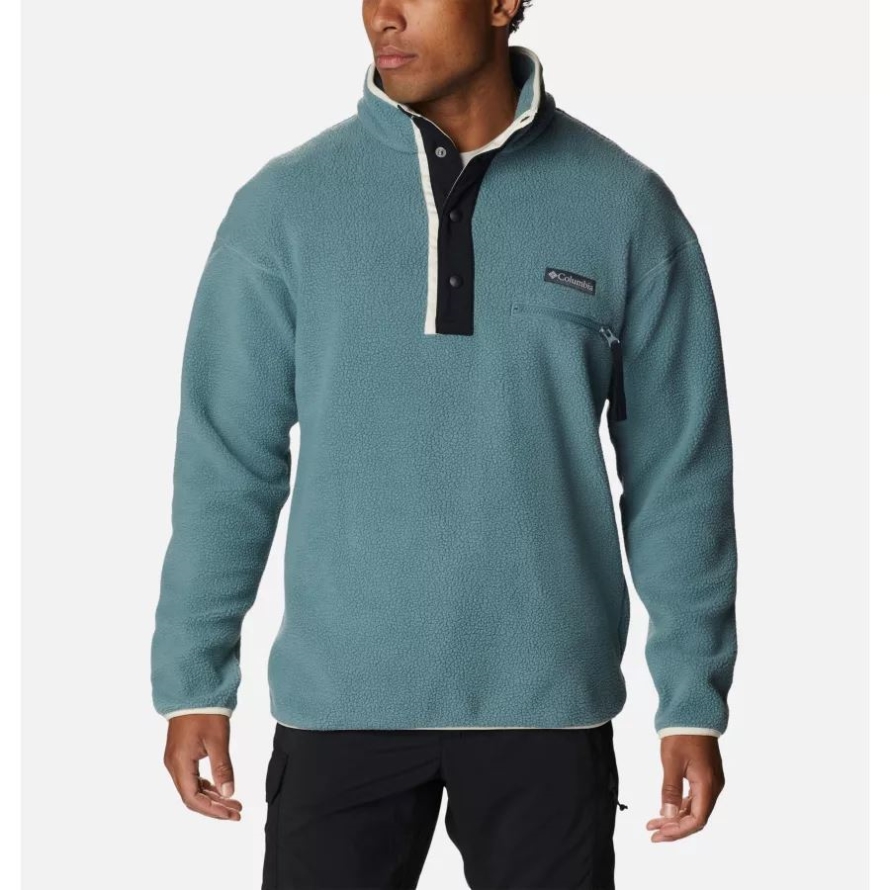 Columbia Men's Helvetia Streetwear Fleece Metal/Chalk