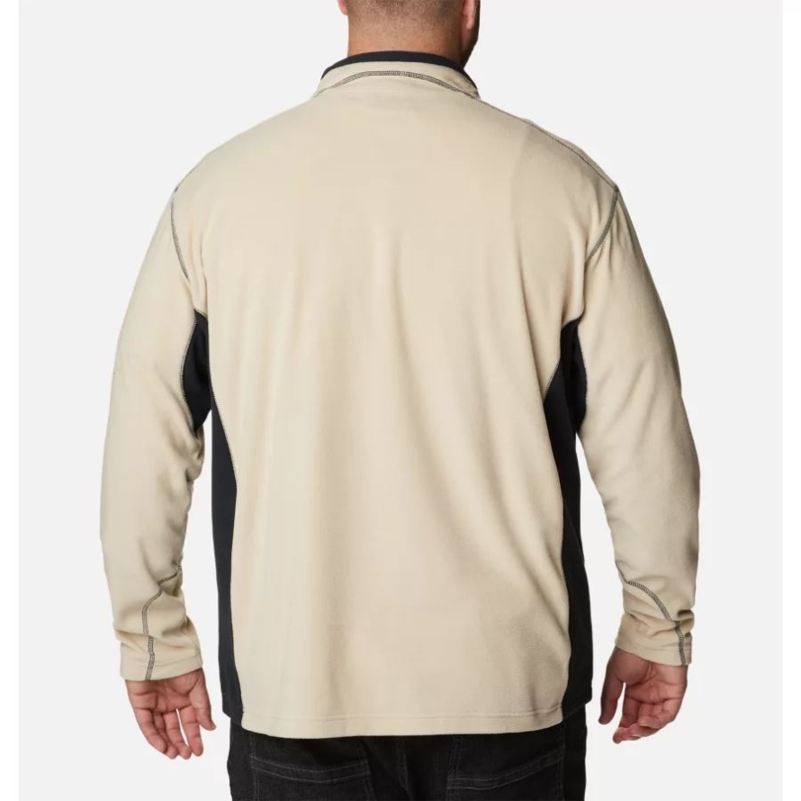 Columbia Men's Klamath Range II Half Zip Fleece Pullover Big Ancient Fossil/Black