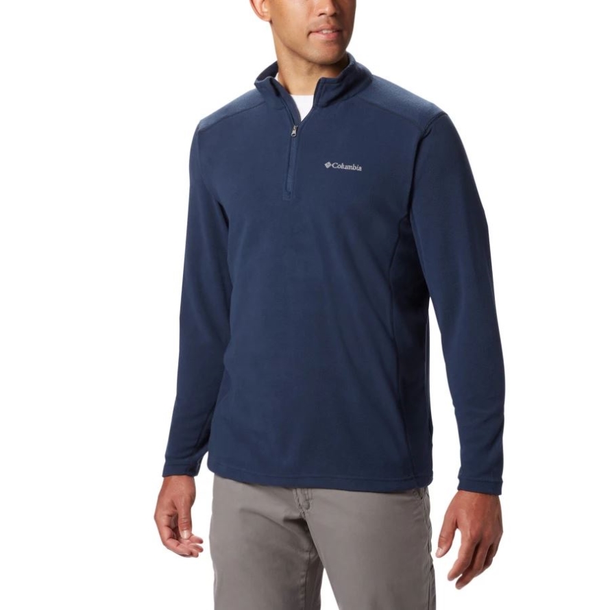 Columbia Men's Klamath Range II Half Zip Fleece Pullover Tall Collegiate Navy Solid