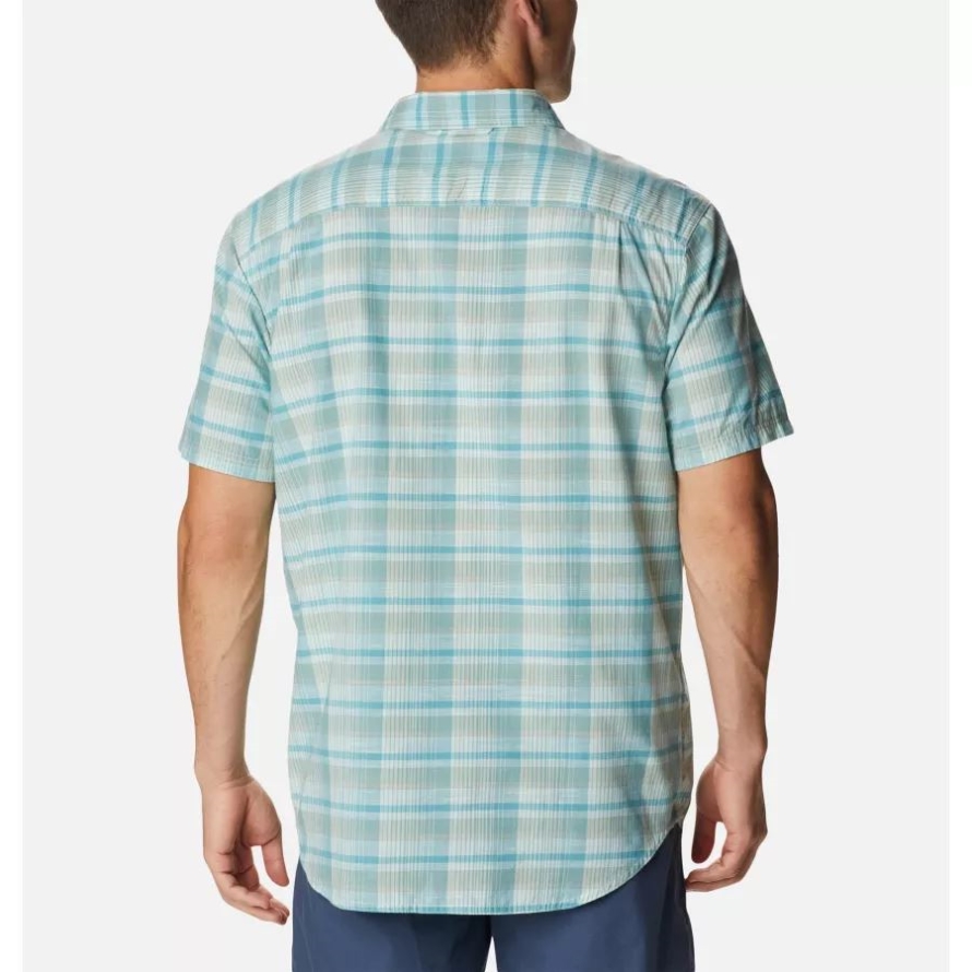 Columbia Men's Leadville Ridge Short Sleeve Shirt Icy Morn Mad Ombre
