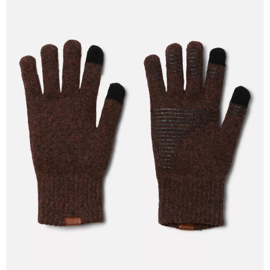 Columbia Men's Loma Vista Knit Gloves Cordovan Heather