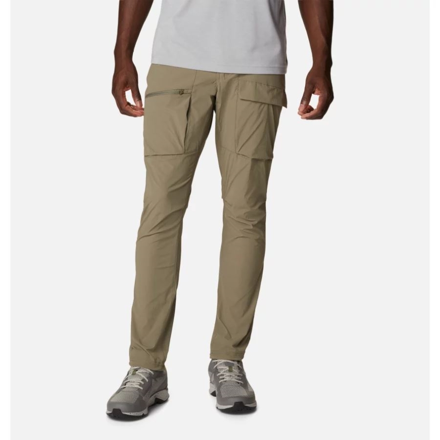 Columbia Men's Maxtrail II Hiking Trousers with Removable Belt Stone Green