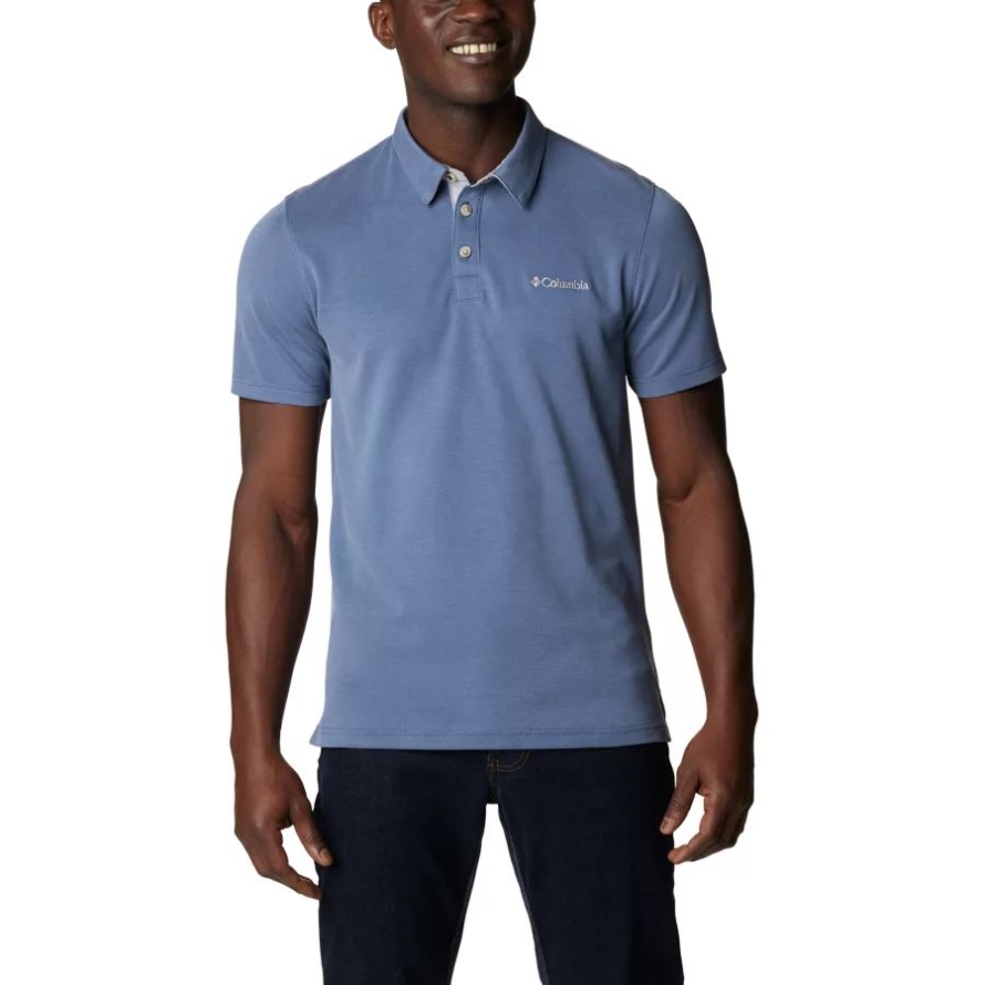 Columbia Men's Nelson Point Polo Dark Mountain