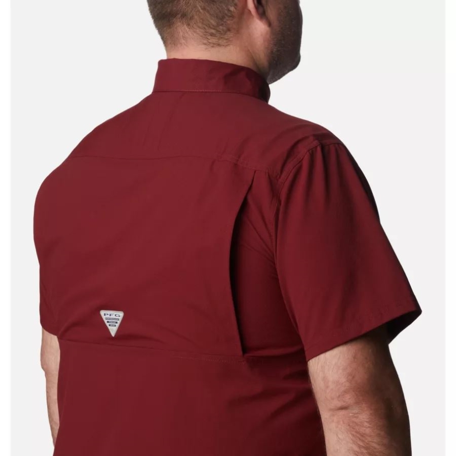 Columbia Men's PFG Slack Tide Camp Shirt Big Red Jasper