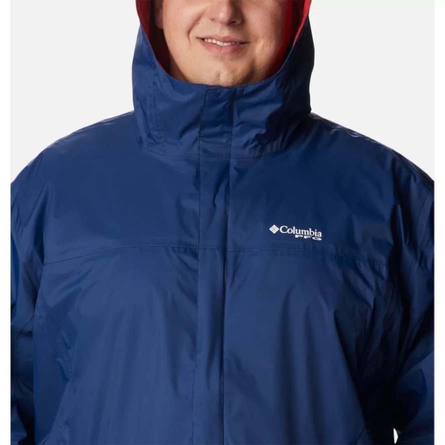 Columbia Men's PFG Storm Jacket Big Carbon/Red Spark