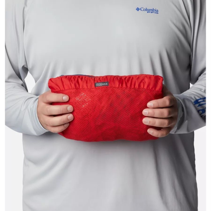 Columbia Men's PFG Storm Jacket Big Carbon/Red Spark