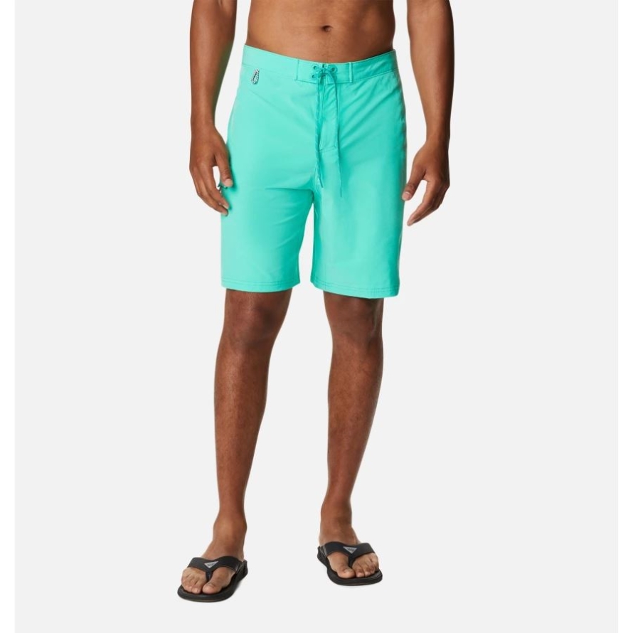Columbia Men's PFG Terminal Tackle Board Shorts Electric Turquoise/Cool Grey