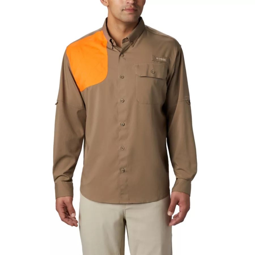Columbia Men's PHG Blood and Guts Shooting Shirt Flax