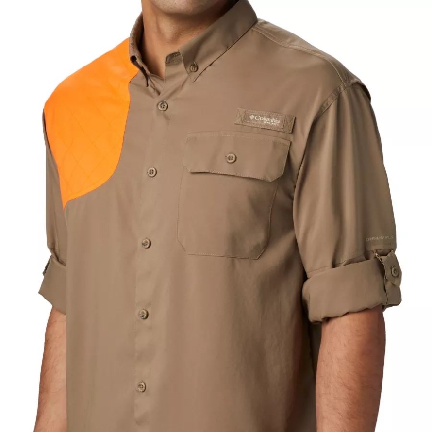 Columbia Men's PHG Blood and Guts Shooting Shirt Flax