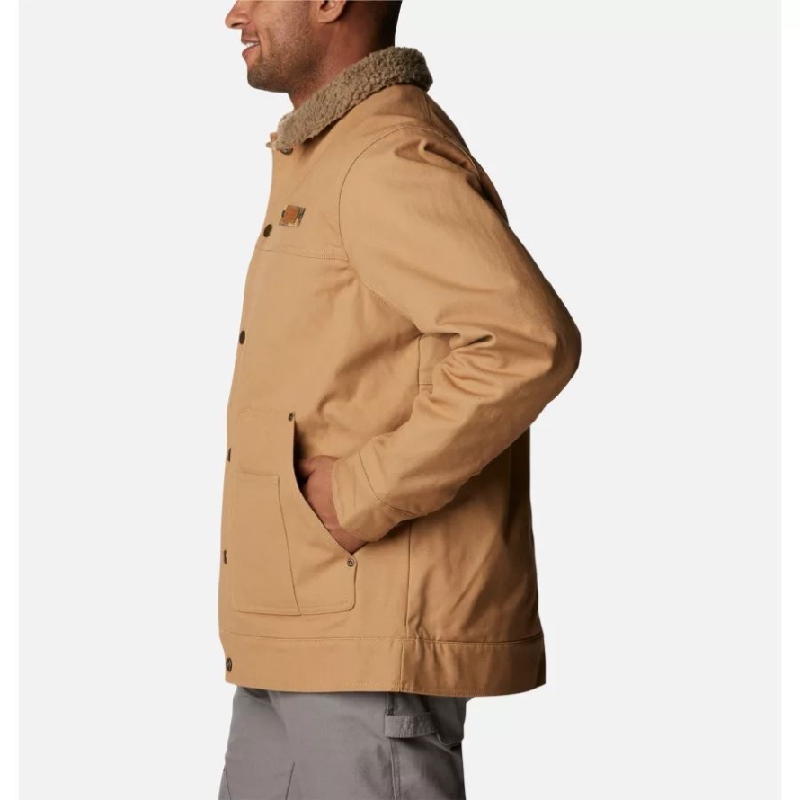 Columbia Men's PHG Roughtail Sherpa Lined Field Jacket Sahara/Flax