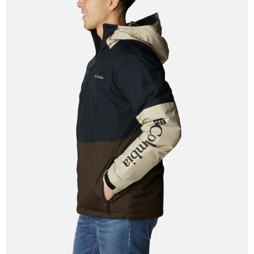 Columbia Men's Point Park Insulated Jacket Black/Cordovan/Ancient Fossil