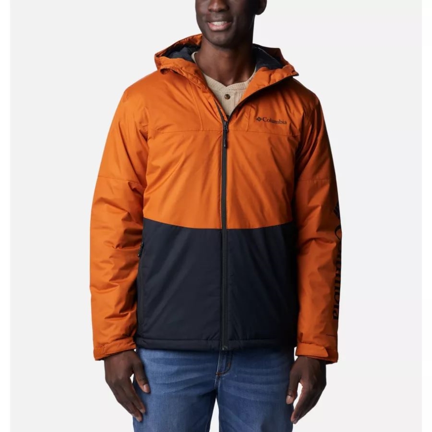 Columbia Men's Point Park Waterproof Insulated Jacket Warm Copper/Black