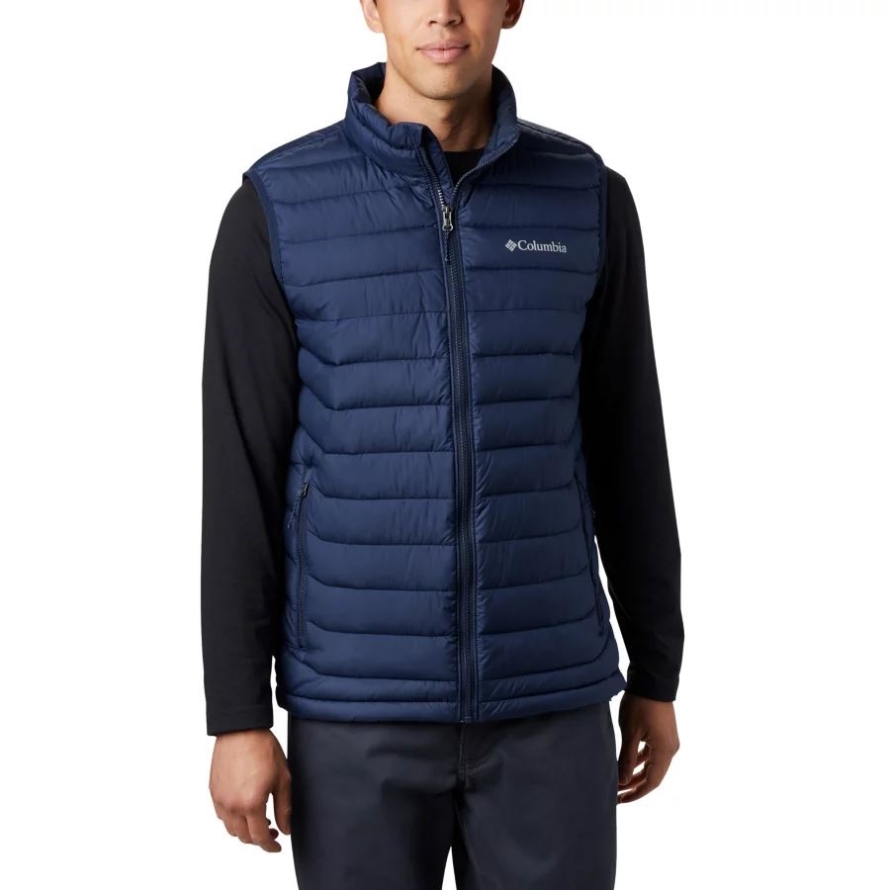 Columbia Men's Powder Lite Insulated Vest Collegiate Navy