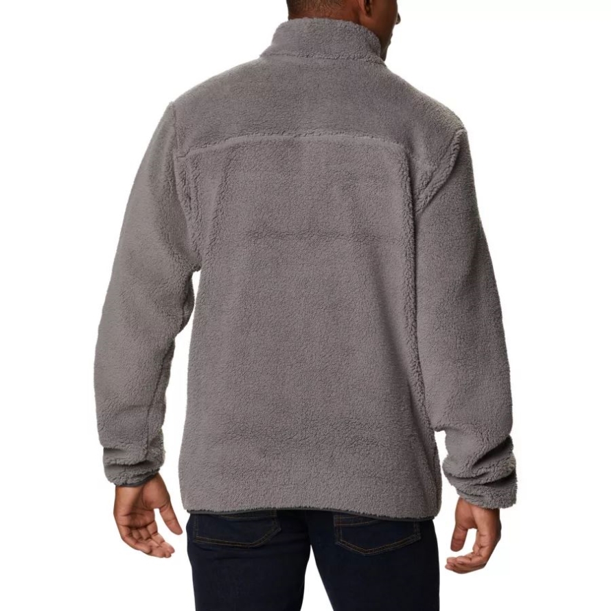 Columbia Men's Rugged Ridge II Sherpa Full Zip Fleece Jacket City Grey/Shark