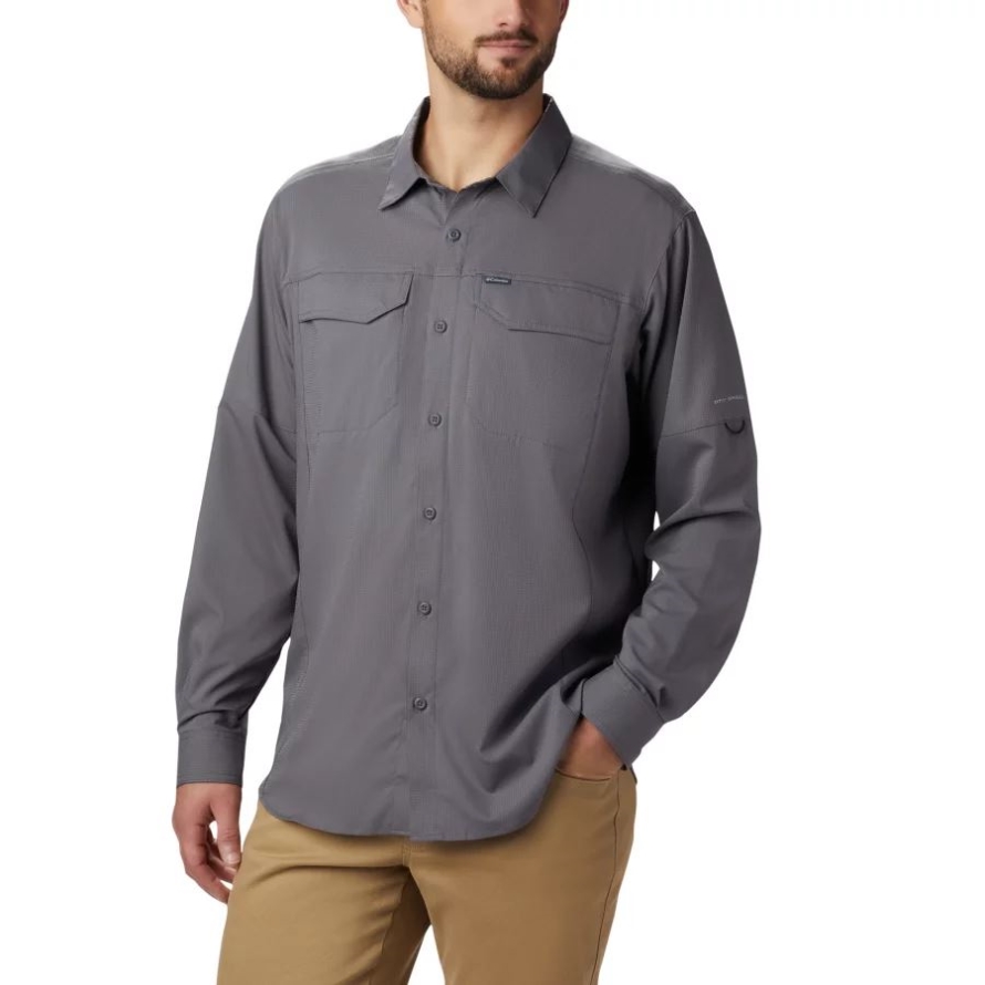 Columbia Men's Silver Ridge Lite Long Sleeve Shirt Tall City Grey