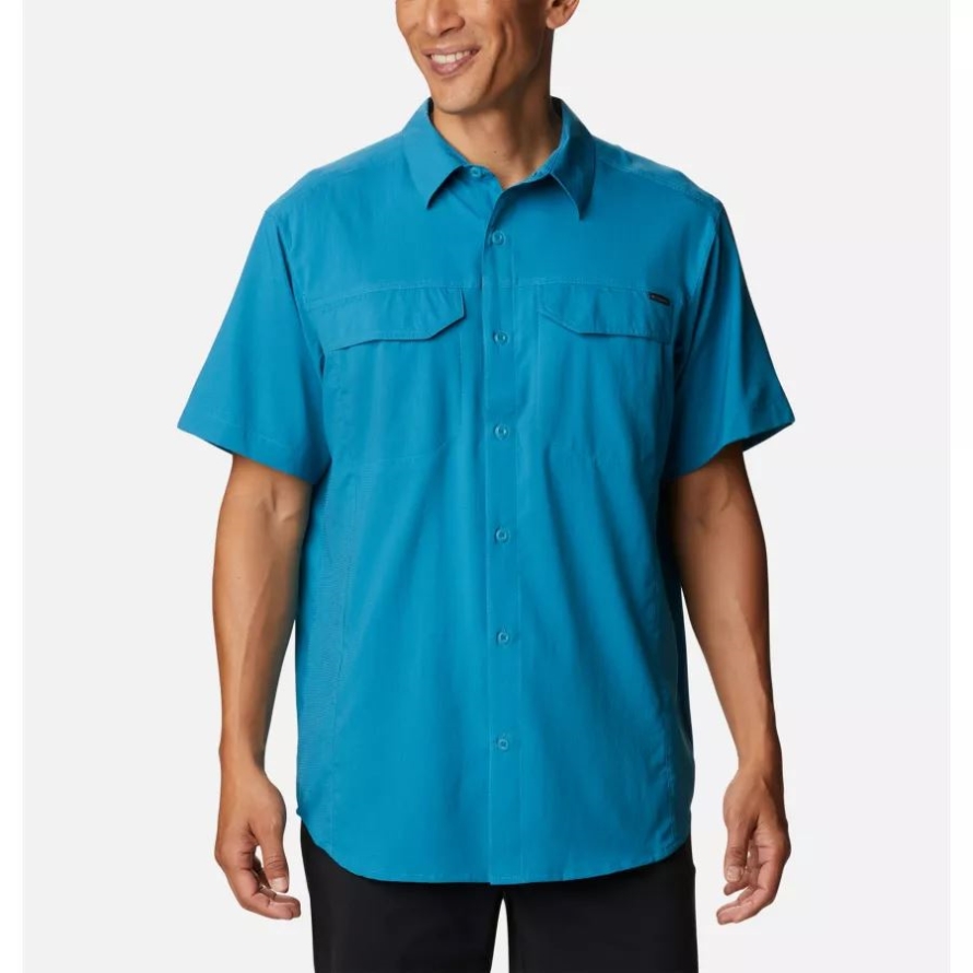 Columbia Men's Silver Ridge Lite Short Sleeve Shirt Deep Marine
