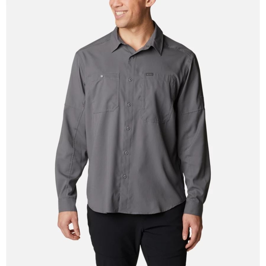 Columbia Men's Silver Ridge Utility Lite Long Sleeve Shirt City Grey