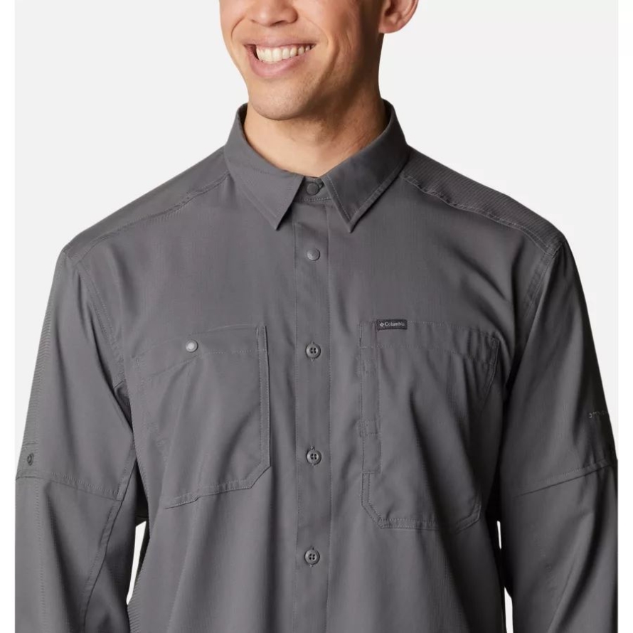 Columbia Men's Silver Ridge Utility Lite Long Sleeve Shirt City Grey