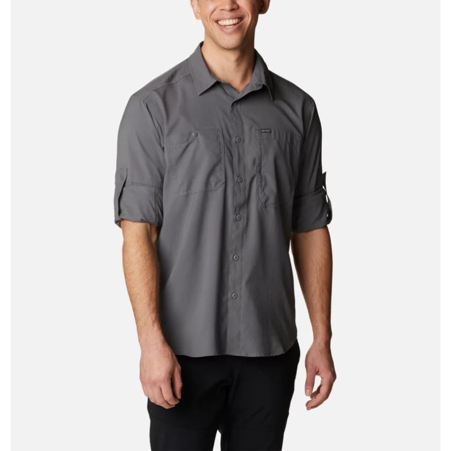 Columbia Men's Silver Ridge Utility Lite Long Sleeve Shirt City Grey