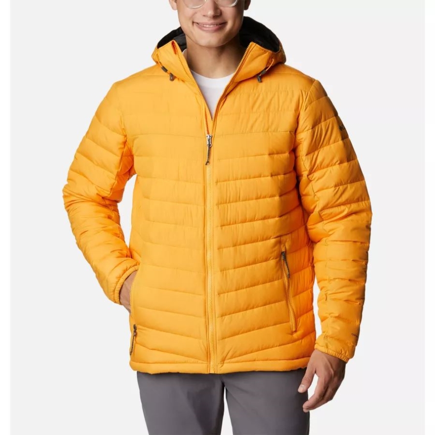 Columbia Men's Slope Edge Hooded Insulated Jacket Tall Mango