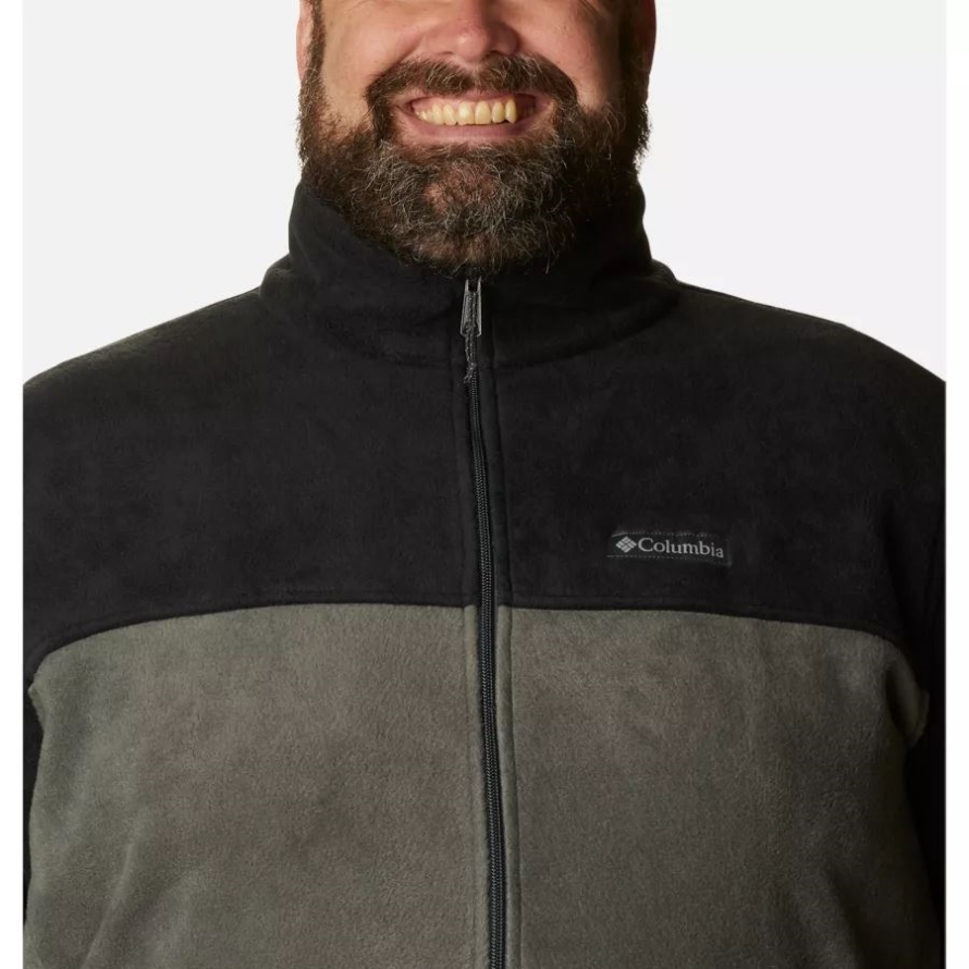 Columbia Men's Steens Mountain 2.0 Full Zip Fleece Jacket Big Black/Grill