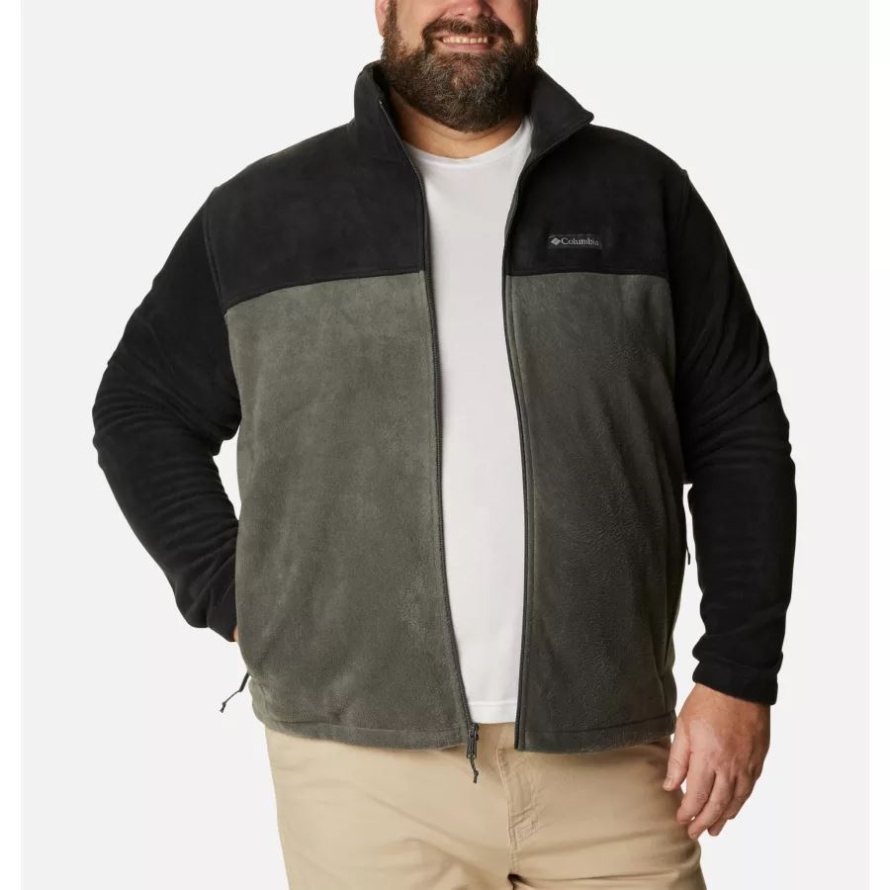 Columbia Men's Steens Mountain 2.0 Full Zip Fleece Jacket Big Black/Grill