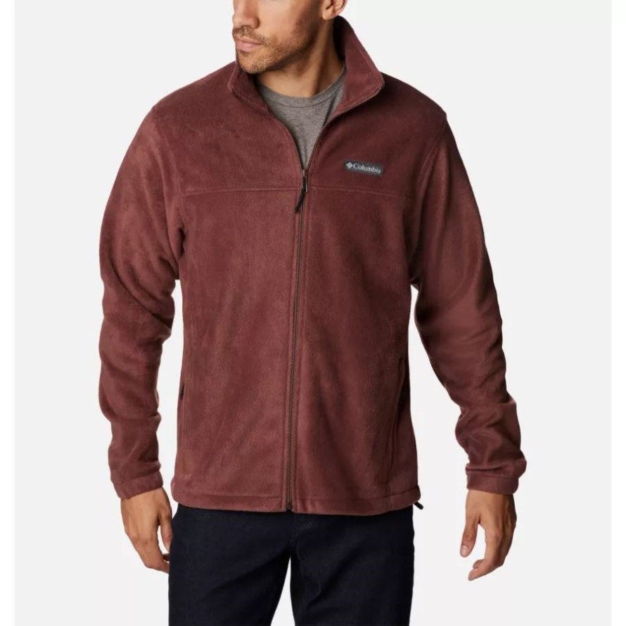 Columbia Men's Steens Mountain 2.0 Full Zip Fleece Jacket Light Raisin