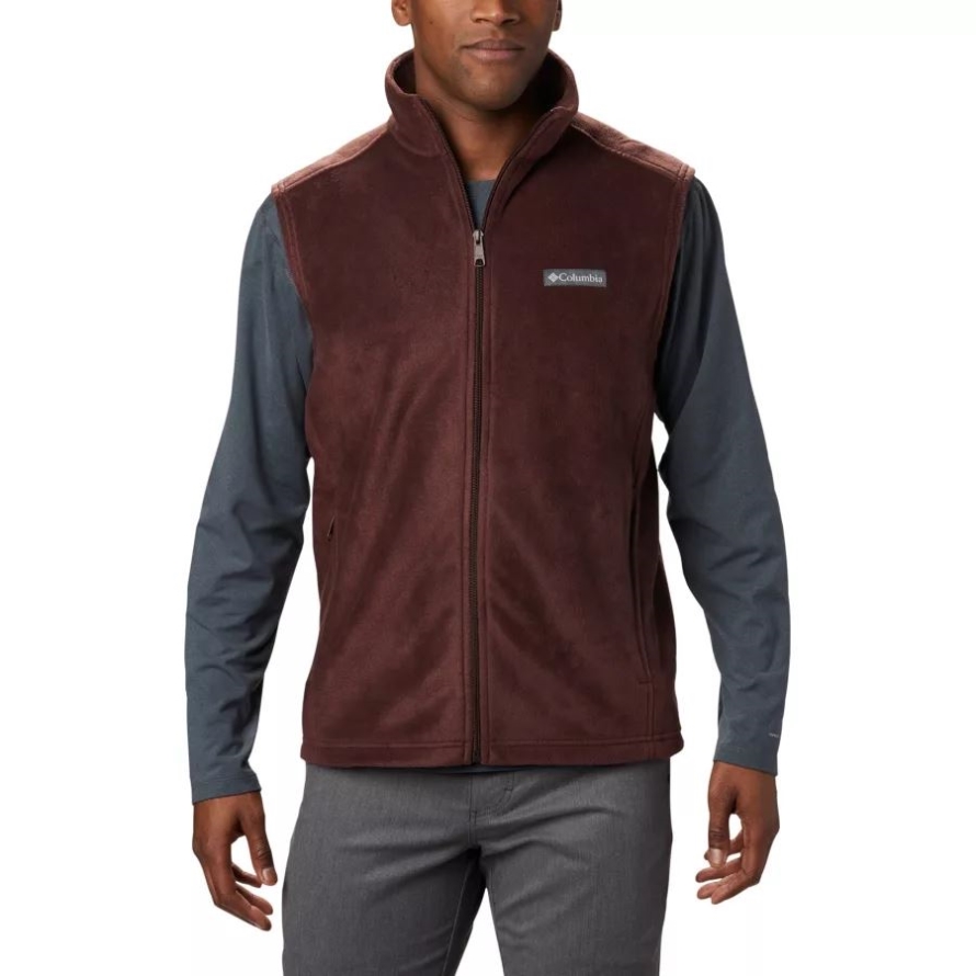 Columbia Men's Steens Mountain Fleece Vest Red Lodge