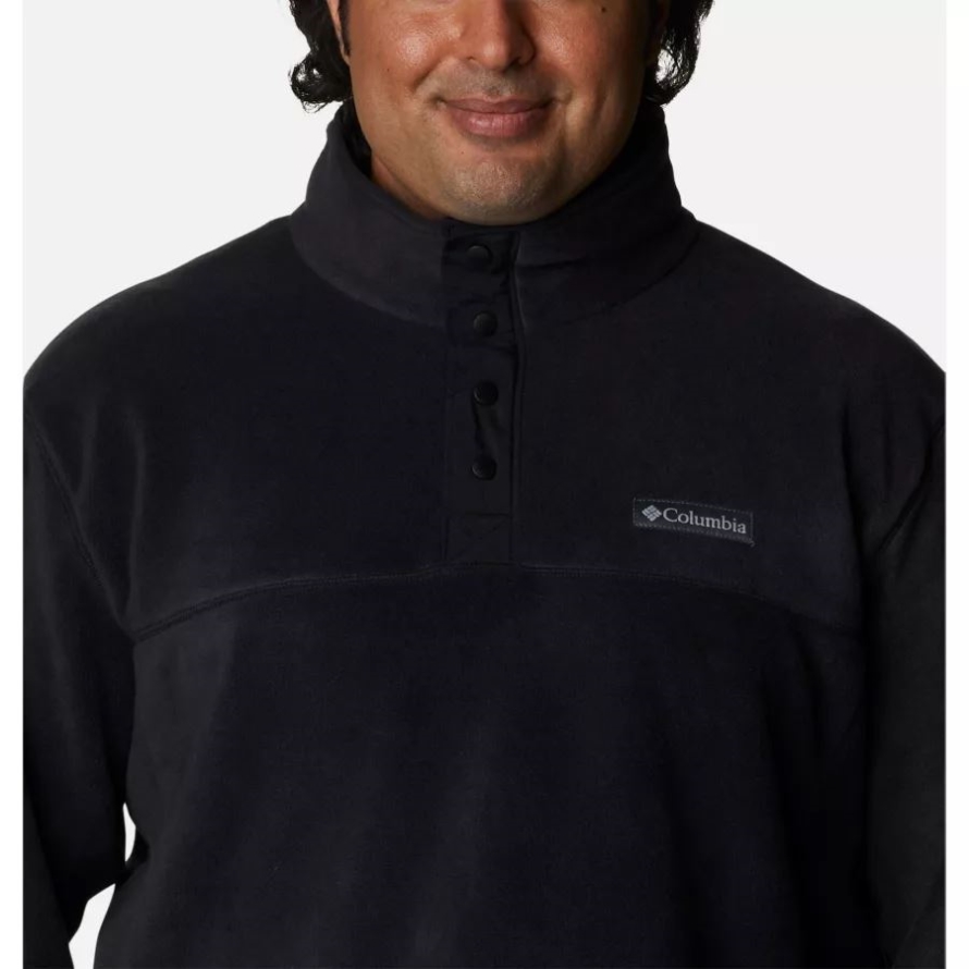 Columbia Men's Steens Mountain Half Snap Fleece Pullover Big Black