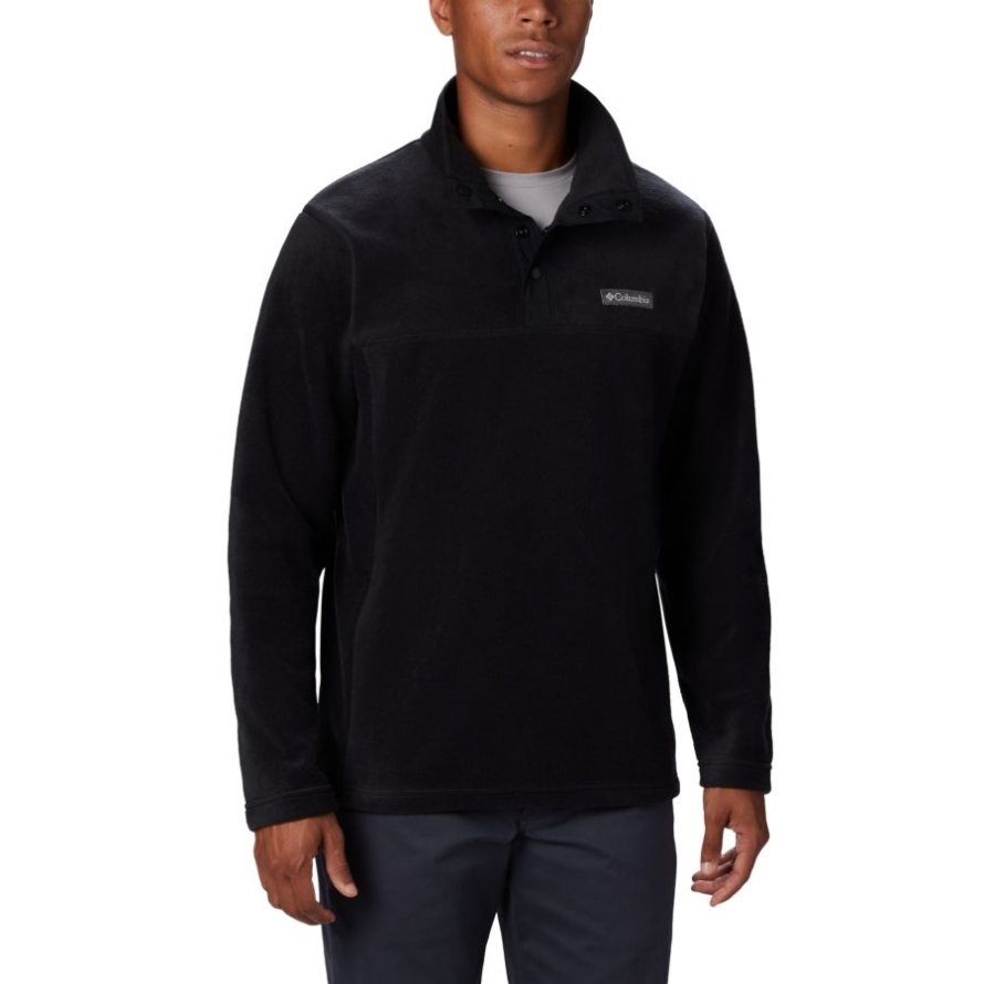 Columbia Men's Steens Mountain Half Snap Fleece Pullover Tall Black