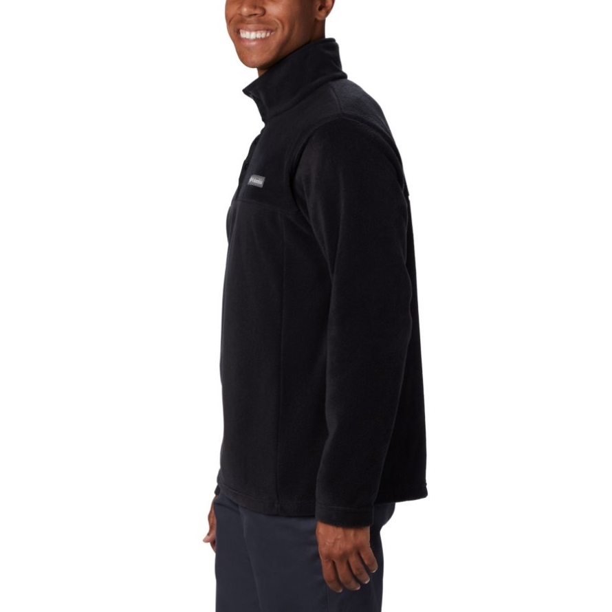 Columbia Men's Steens Mountain Half Snap Fleece Pullover Tall Black
