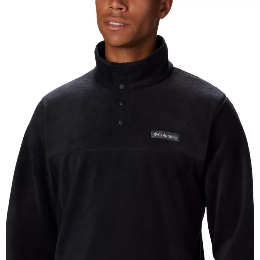 Columbia Men's Steens Mountain Half Snap Fleece Pullover Tall Black