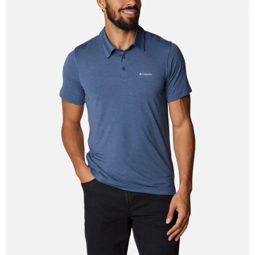 Columbia Men's Tech Trail Polo Dark Mountain