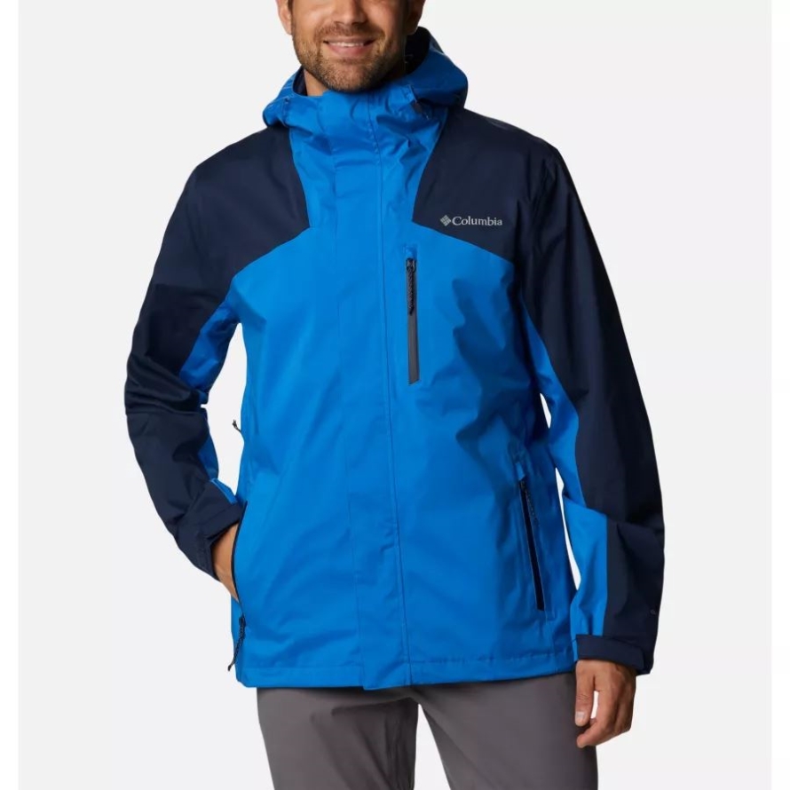 Columbia Men's Ten Trails Waterproof Shell Jacket Bright Indigo/Collegiate Navy