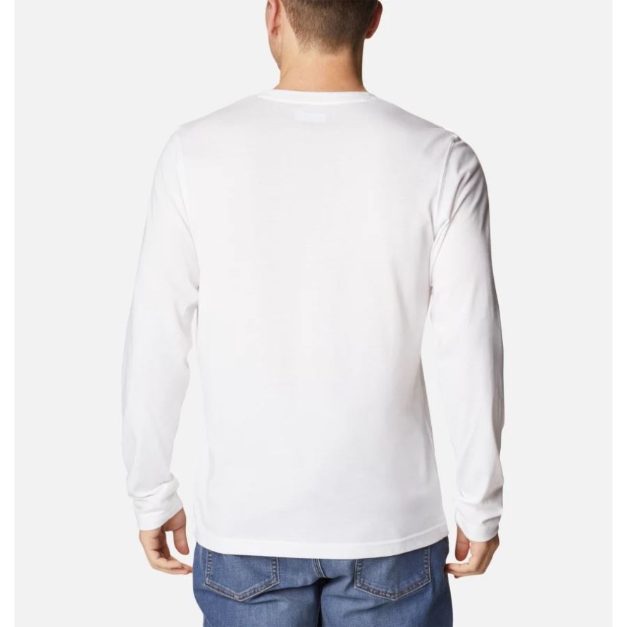 Columbia Men's Thistletown Hills Long Sleeve Crew Shirt White