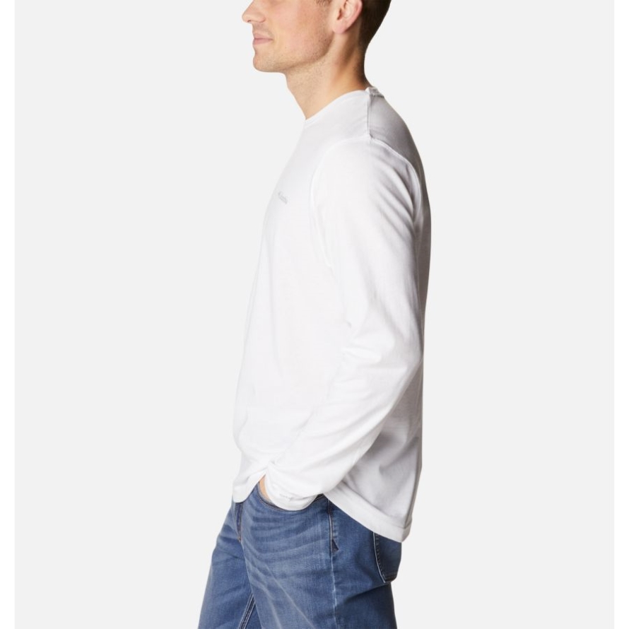 Columbia Men's Thistletown Hills Long Sleeve Crew Shirt White