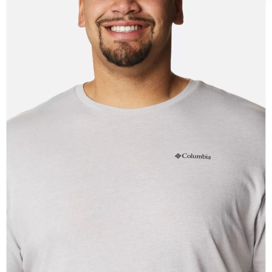 Columbia Men's Thistletown Hills Short Sleeve Shirt Big Columbia Grey Heather