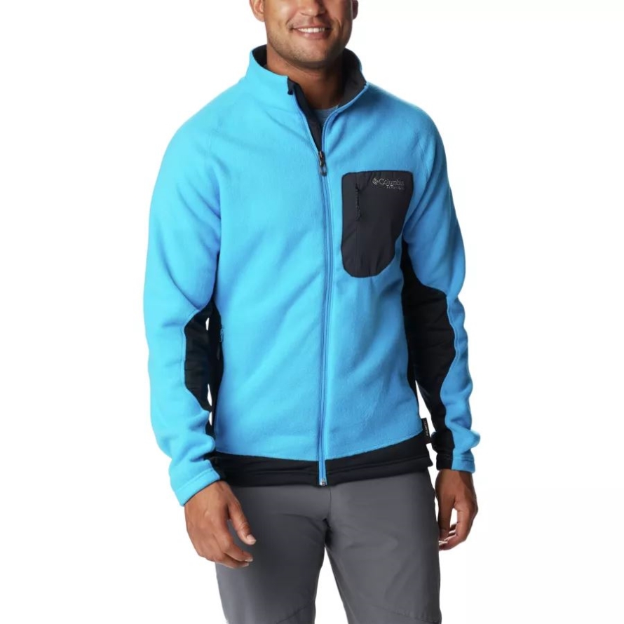 Columbia Men's Titan Pass 2.0 II Fleece Jacket Compass Blue/Black