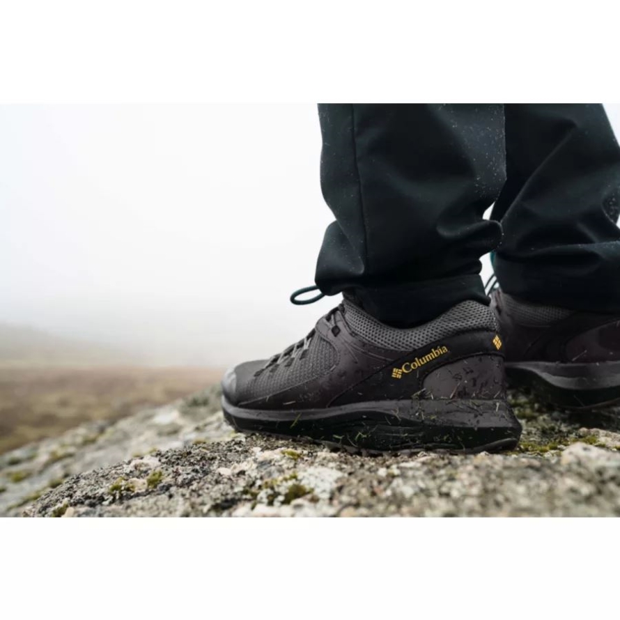 Columbia Men's Trailstorm Waterproof Shoe Dark Grey/Bright Gold