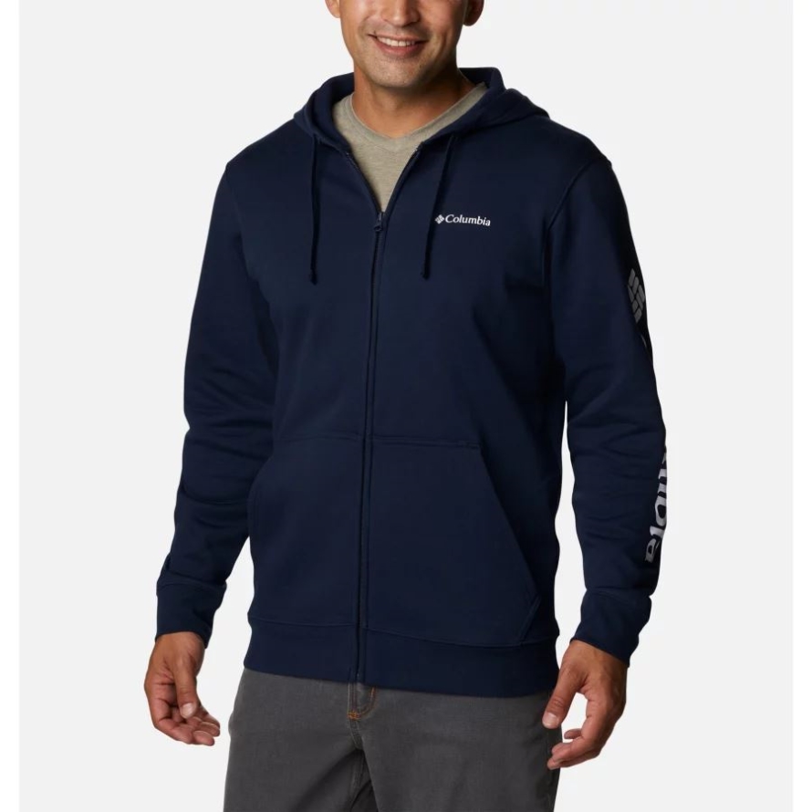 Columbia Men's Trek Graphic Hoodie Collegiate Navy
