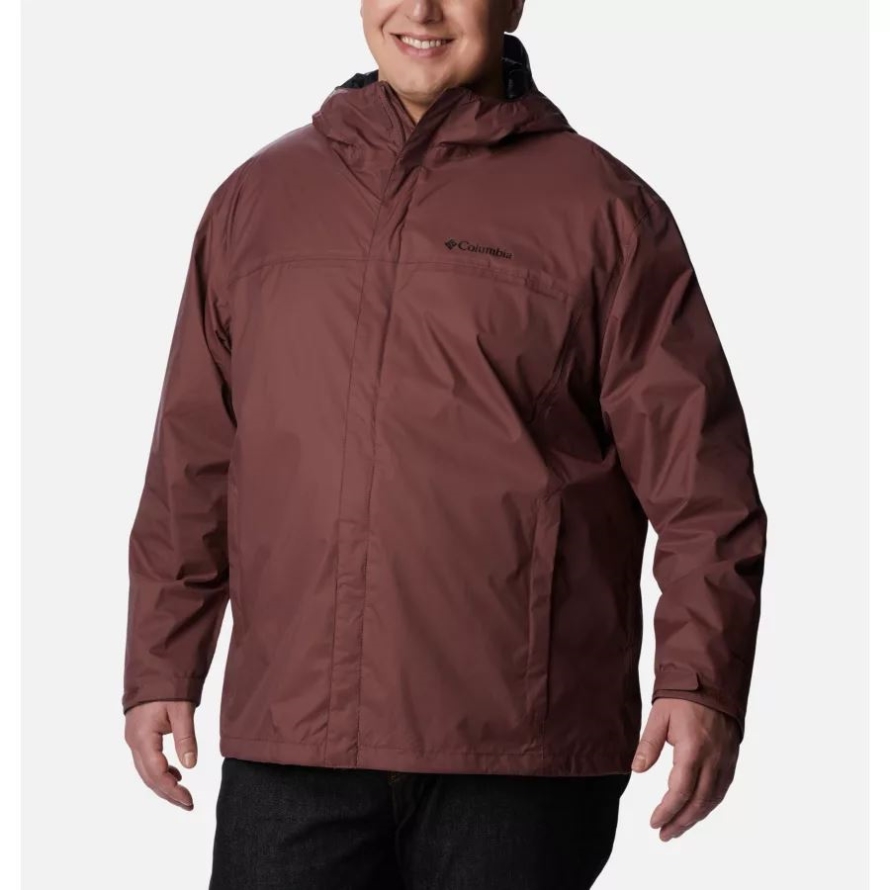Columbia Men's Watertight II Rain Jacket Big Light Raisin