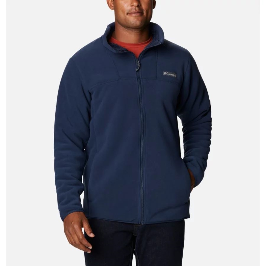 Columbia Men's Winter Pass Sherpa Fleece Jacket Collegiate Navy
