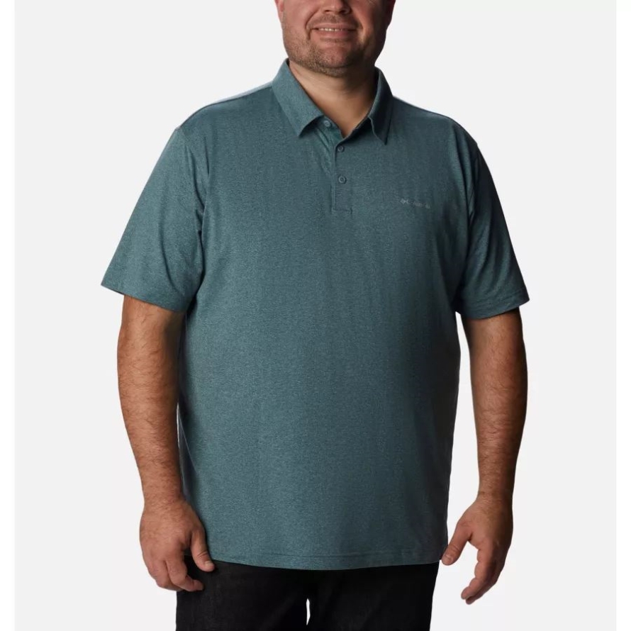 Columbia Metal Heather Men's Tech Trail Polo Big