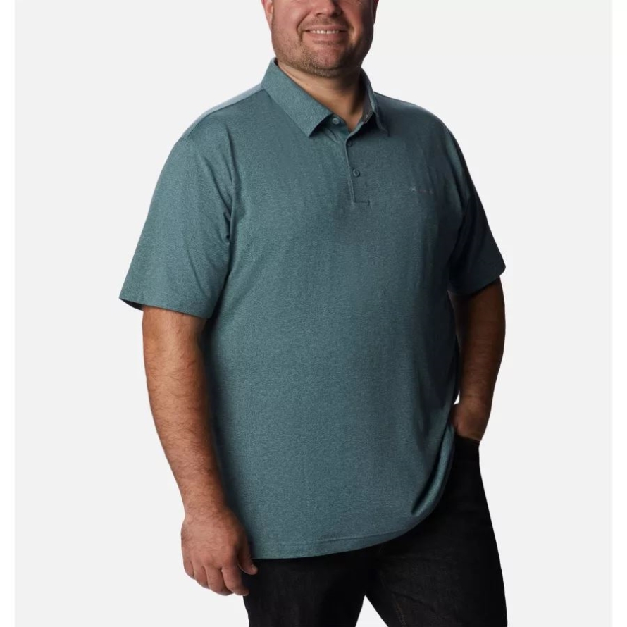Columbia Metal Heather Men's Tech Trail Polo Big
