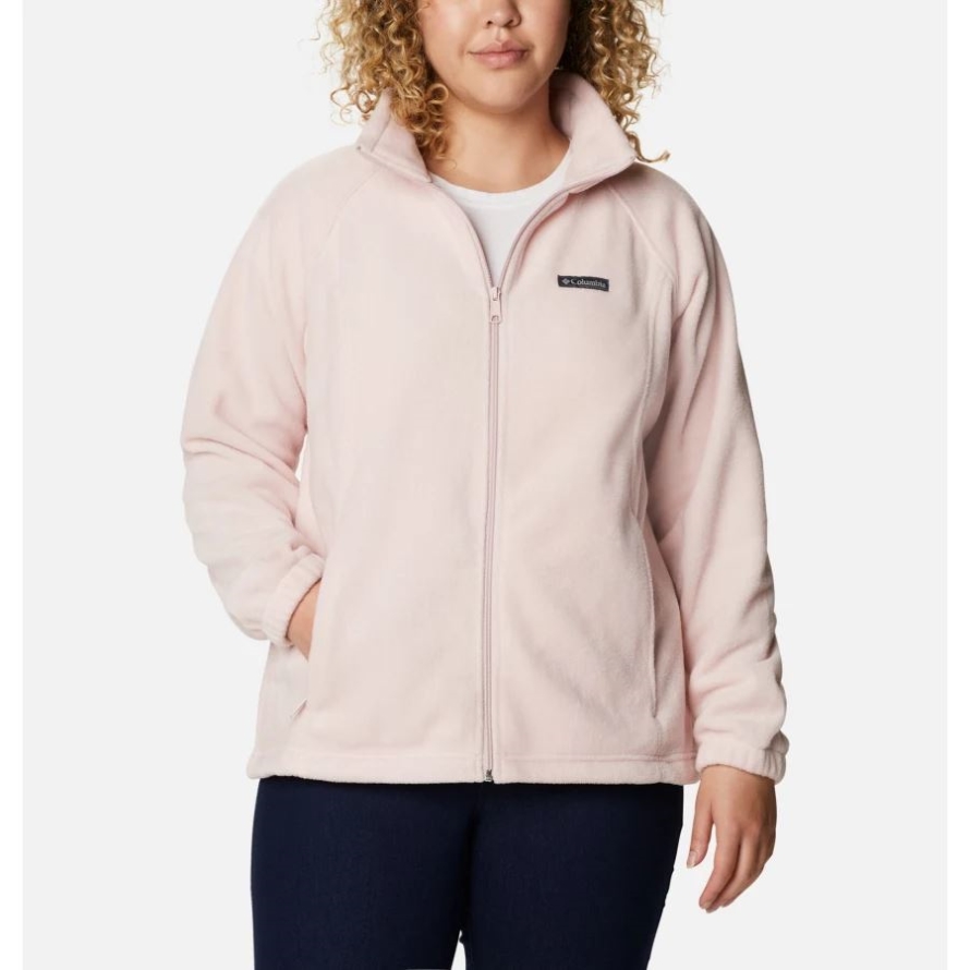 Columbia Mineral Pink Women's Benton Springs Full Zip Plus Size