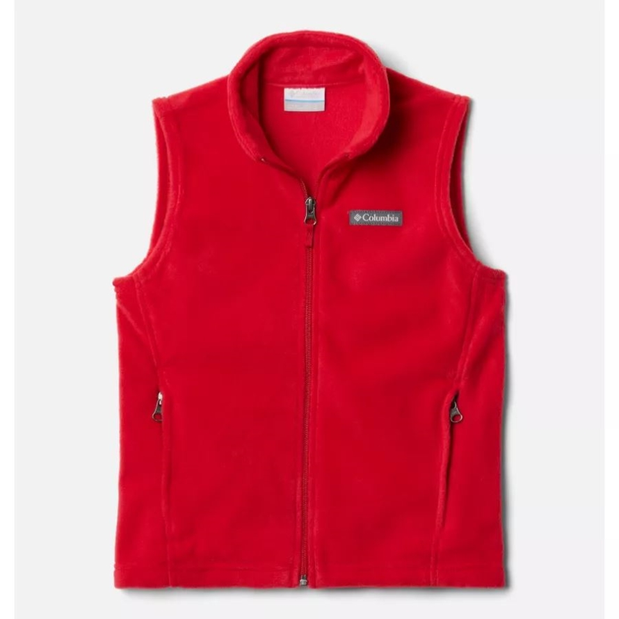Columbia Mountain Red Boys' Steens Mountain Fleece Vest