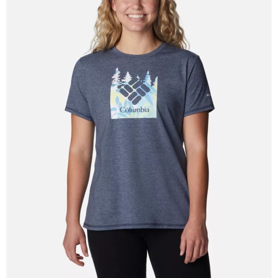 Columbia Nocturnal/Arboreal Swirl Graphic Women's Sun Trek Graphic T-Shirt